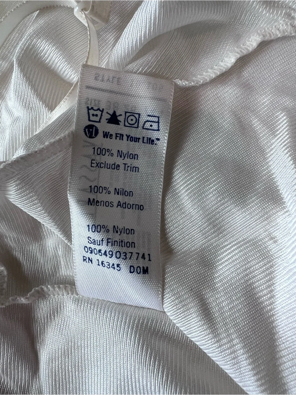 Vintage Vassarette Lace Trim Full Slip Dress White Size 38 Medium Made in USA